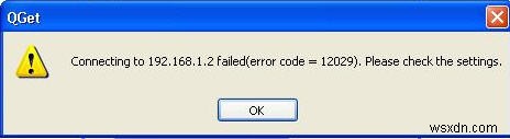 Error 12029 Fix Tutorial