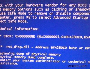 Steps To Resolve The Nv4_disp.dll Error
