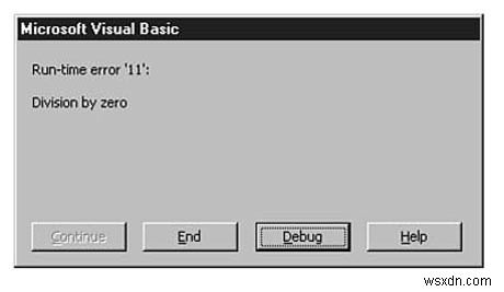 Runtime Error 11 Fix – “Division By Zero” Error