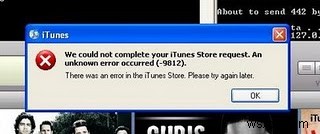 iTunes Error 9812 Fix – How to Access The iTunes Store