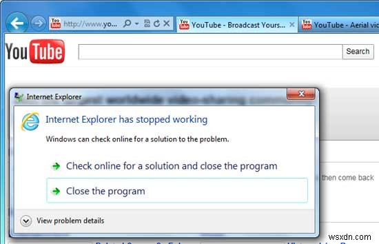 Internet Explorer 9 Crashes Fix Tutorial