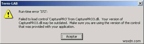 How To Fix Runtime Error 372