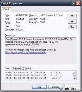 CLR20r3 Error Fix: Programs Stopped Working