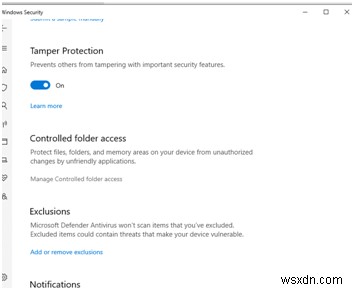 Fix Virus and threat protection not working in windows 10