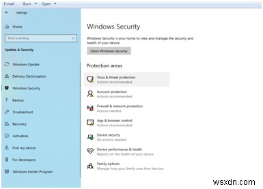 Fix Virus and threat protection not working in windows 10