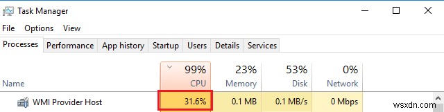 WMI Provider Host high CPU usage. How to fix that issue?