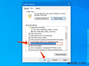 Prevent Windows 10 From Restarting Apps After Turn Off or On Your PC