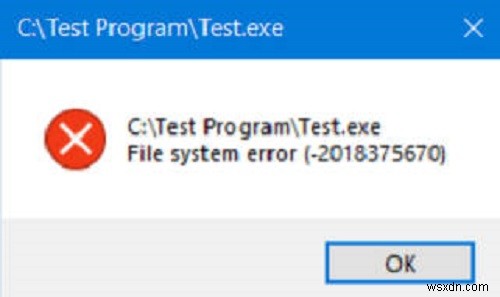 How To Fix File System Error On Windows 10