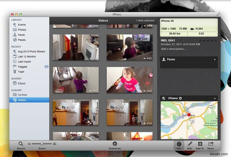 How to Find Your Videos Quickly In iPhoto