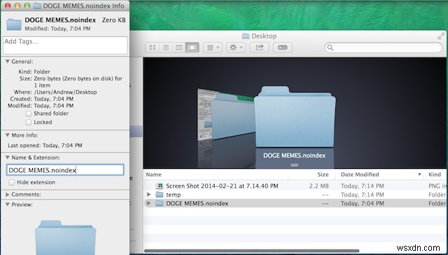 Hiding Folders From Spotlight Search