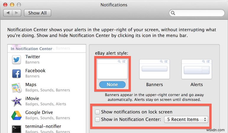 How To Turn Off Web Notifications In Mavericks