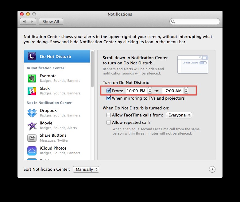 How To Automatically Silence Notifications At Night