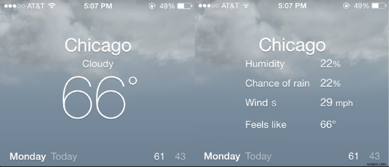 Quick Tip: Accessing Extra Weather Info In iOS 7