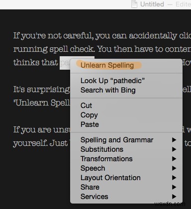 31 Days Of OS X Tips: Remove Words From Your User Dictionary