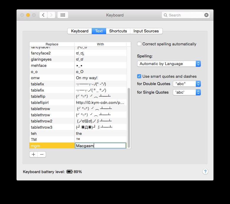31 Days Of OS X Tips: Type Complex Emoticons With OS X’s Text Replacement Tool