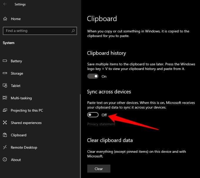 How to View and Clear Clipboard History in Windows 10