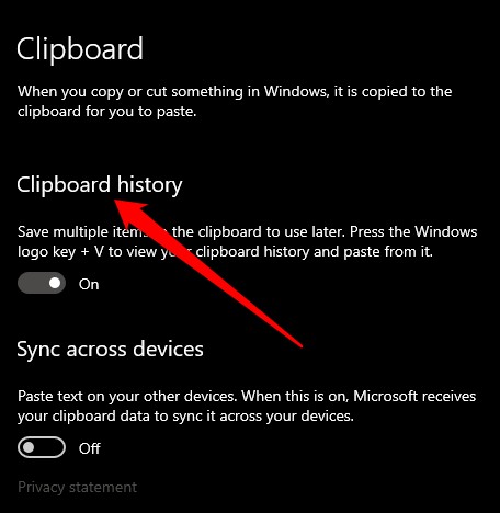 How to View and Clear Clipboard History in Windows 10