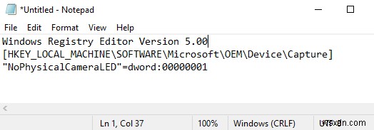 How to Turn On Webcam On/Off OSD Notifications in Windows 10