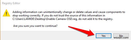 How to Turn On Webcam On/Off OSD Notifications in Windows 10