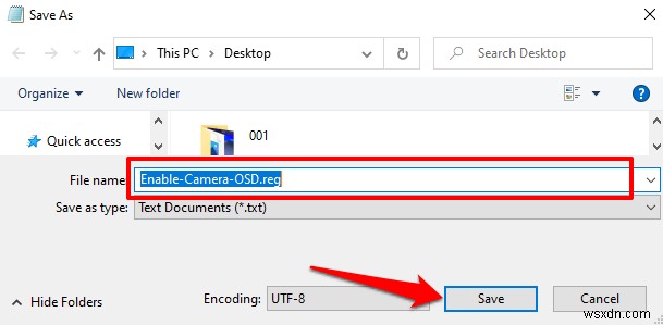 How to Turn On Webcam On/Off OSD Notifications in Windows 10