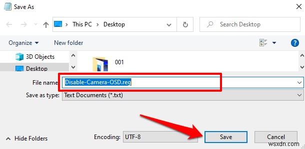How to Turn On Webcam On/Off OSD Notifications in Windows 10