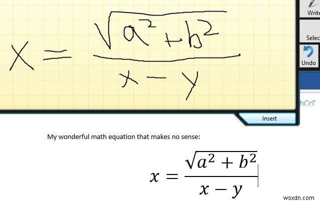 Geekiest Windows Accessory: the Math Input Panel
