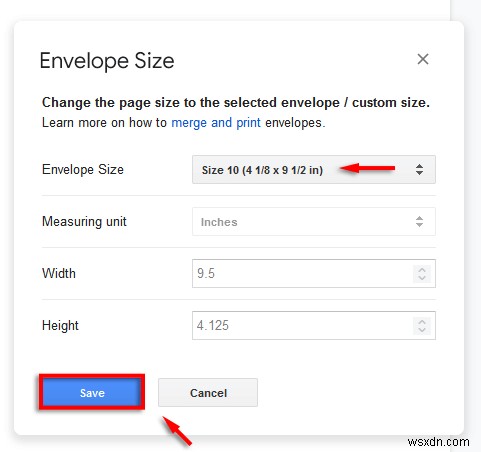How to Print on an Envelope Using Google Docs