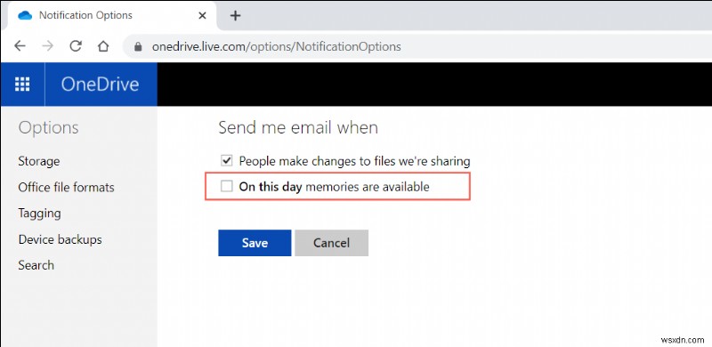 How to Get OneDrive to Stop Emailing Memories