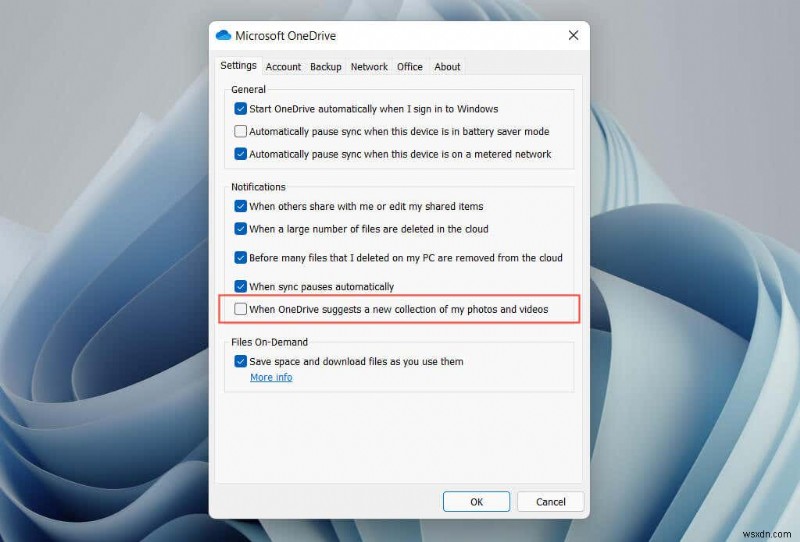 How to Get OneDrive to Stop Emailing Memories