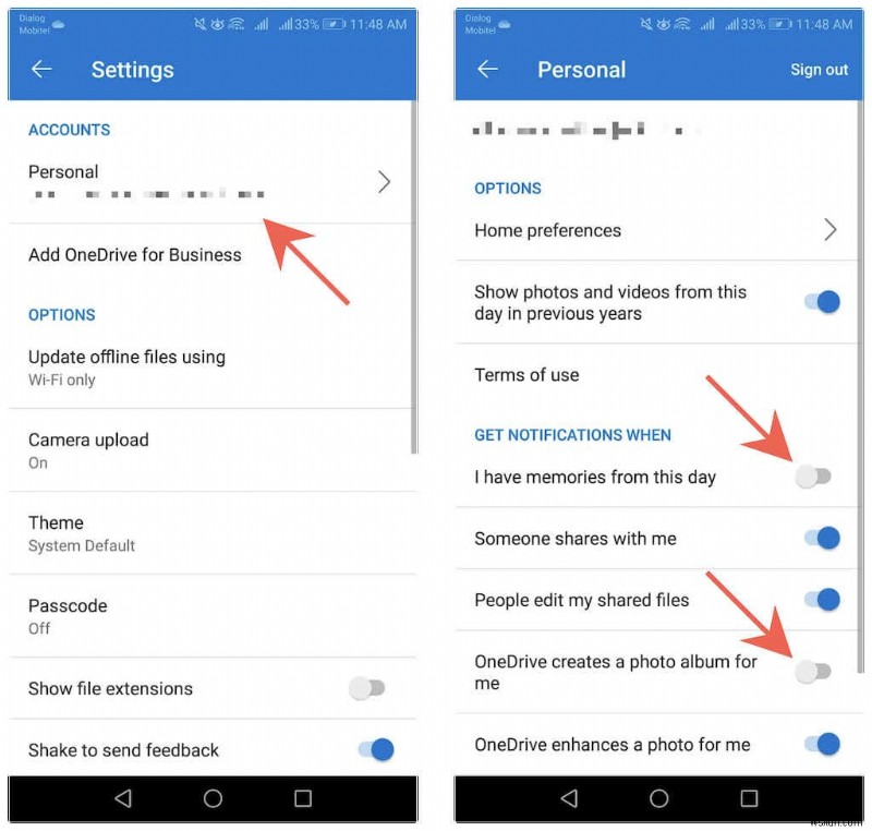 How to Get OneDrive to Stop Emailing Memories