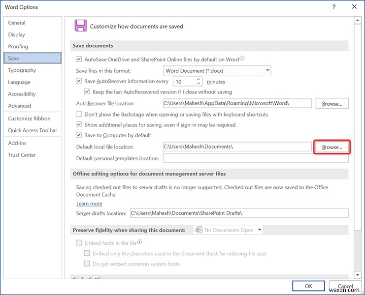 How To Save Office Documents to Local Computer by Default