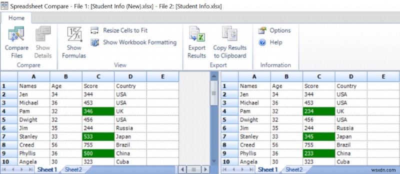 How to Compare Two Excel Files and Highlight the Differences
