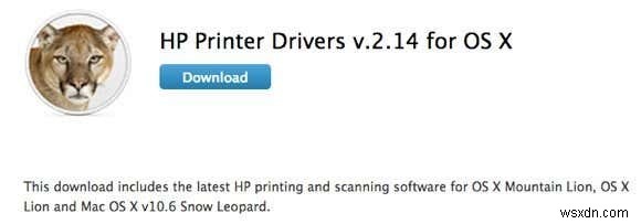 Fix “Cannot Install the Software for Printer” on OS X