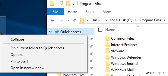 Set Default Folder When Opening Explorer in Windows 10