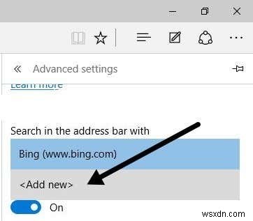 Change Default Search Provider in Microsoft Edge to Google
