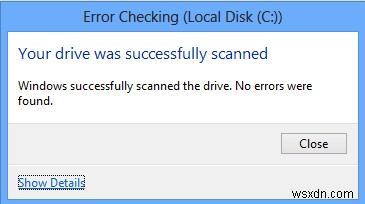 Check Disk and System Files in Windows 8/10