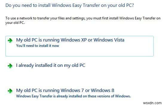 Transfer Files from Windows XP, Vista, 7 or 8 to Windows 10 using Windows Easy Transfer