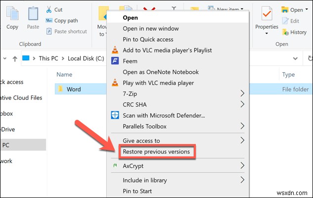 How to Restore Previous Versions of Files in Windows 10