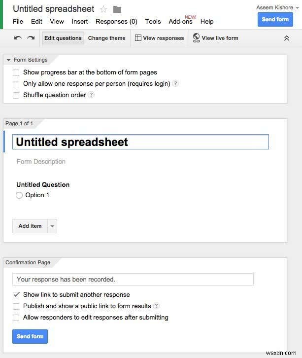 How to Create an Online Survey for Free using Google Docs