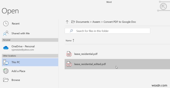 How To Convert a PDF To Google Doc Format