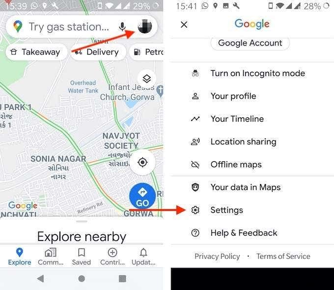 How To Use Google Maps Incognito Mode On An Android Device