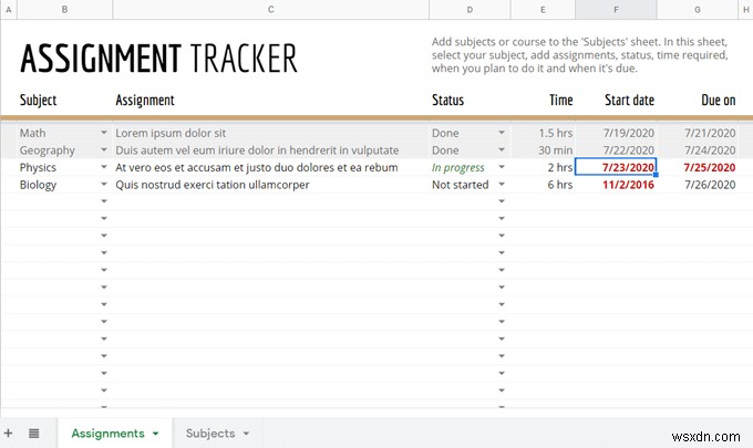 14 Practical Google Sheets Templates For Everyday Use