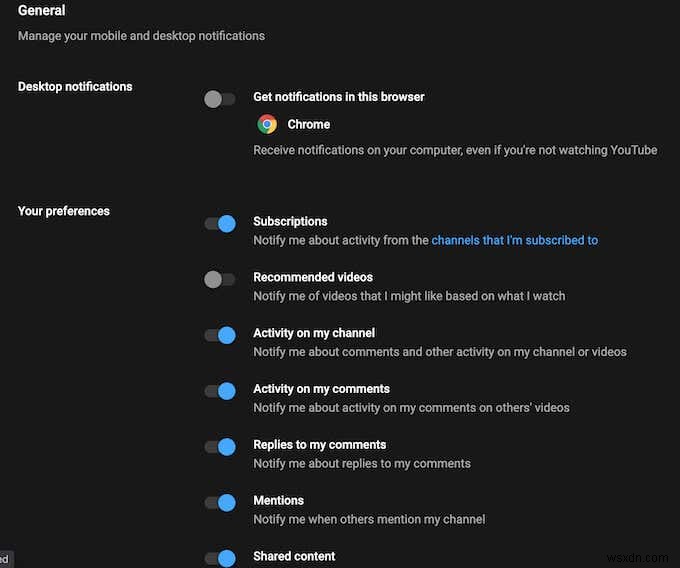 How to Turn Off and Manage YouTube Notifications