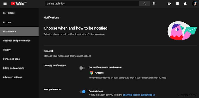 How to Turn Off and Manage YouTube Notifications