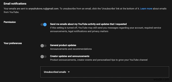 How to Turn Off and Manage YouTube Notifications