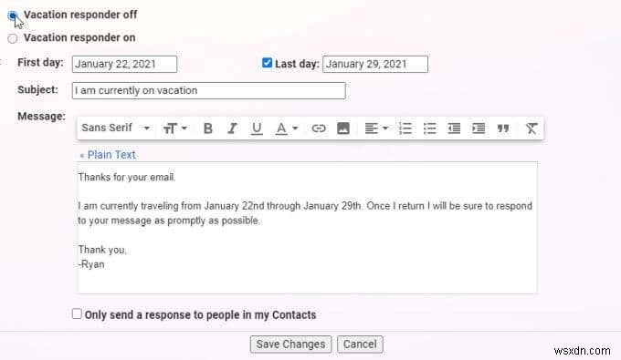 How to Set Up Out of Office in Gmail