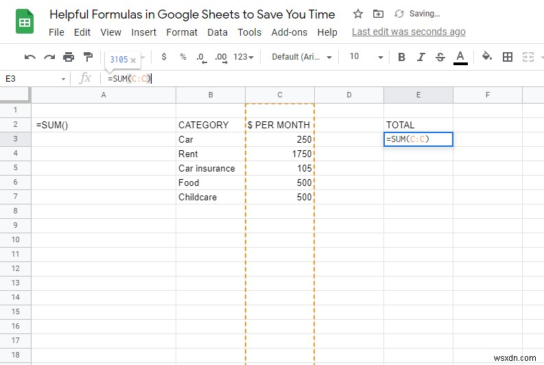10 Helpful Formulas in Google Sheets to Save You Time