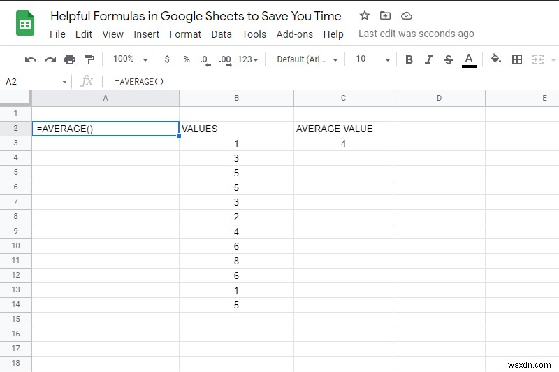 10 Helpful Formulas in Google Sheets to Save You Time