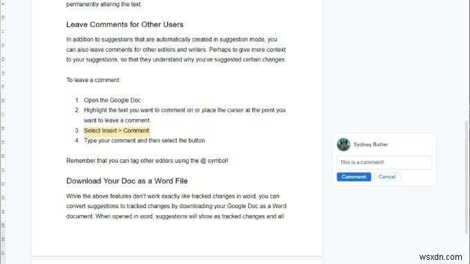 How to Track Changes in Google Docs