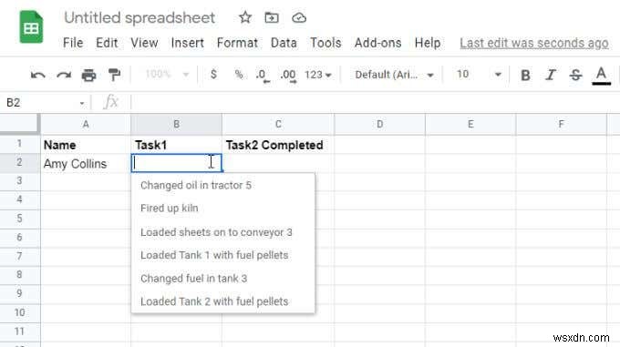 How to Use Google Sheets Drop Down Lists